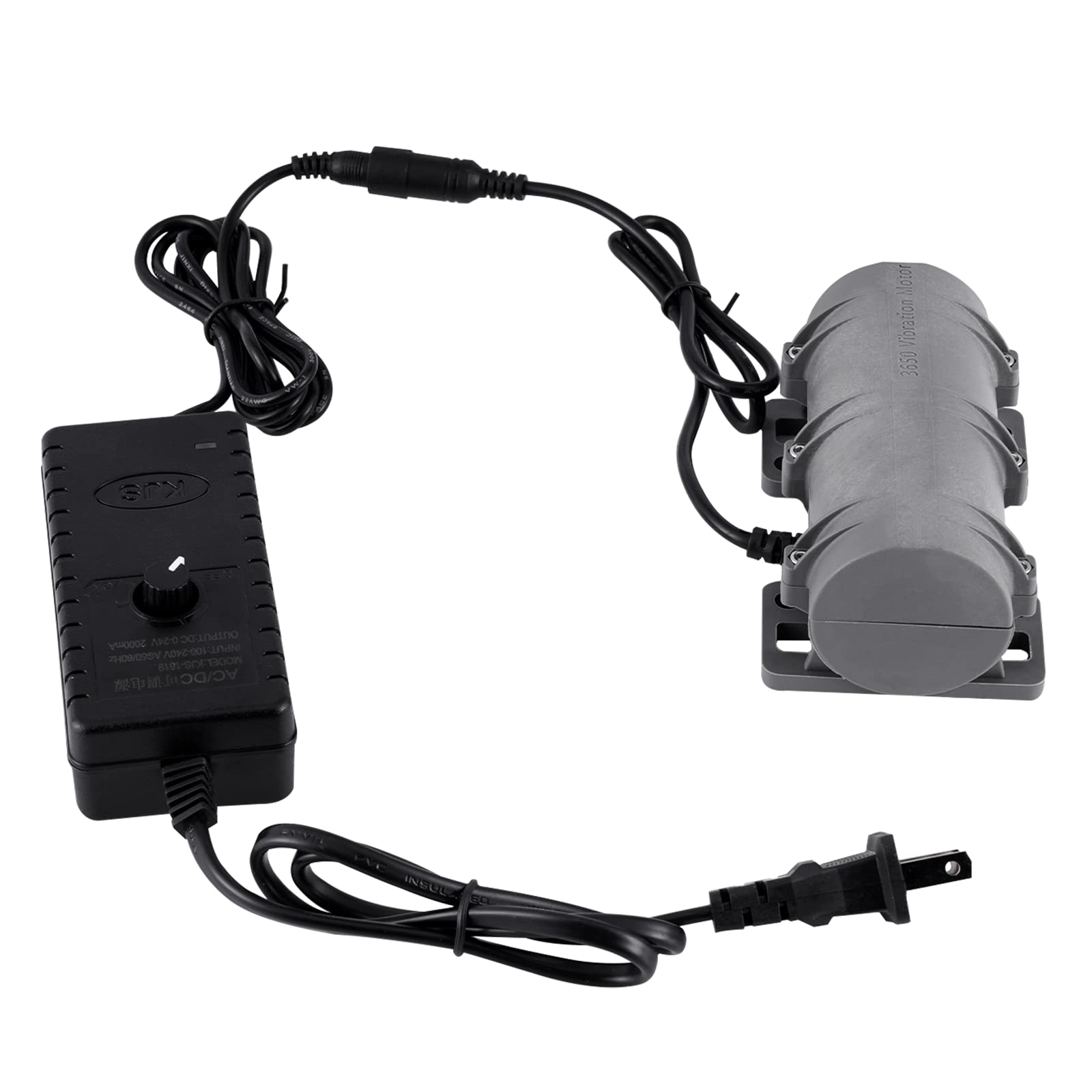 Photo 1 of JIAWANSHUN DC24V Vibration Motor, 3800RPM Sieve Vibration Motor, Rotary Speed Vibrating Motor for Massage Bed Vibration Chair Medical Instruments, with Adjustable Speed Adapter (Speed Adjustable)