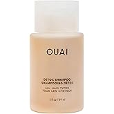 OUAI Detox Shampoo Travel Size - Clarifying Shampoo for Build Up, Dirt, Oil, Product and Hard Water - Apple Cider Vinegar & Keratin for Clean, Refreshed Hair - Sulfate-Free Hair Care (3 oz)