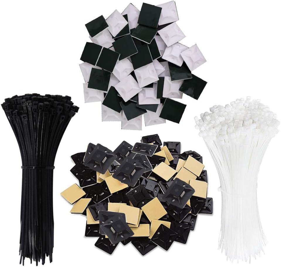 Amazon Aweisile Zip Tie Adhesive Mounts 200 Pcs Cable Tie Mounts