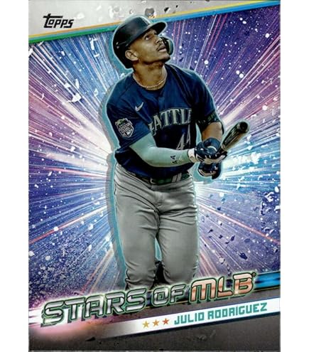 Amazon.com: 2024 TOPPS #44 JULIO RODRIGUEZ SEATTLE MARINERS