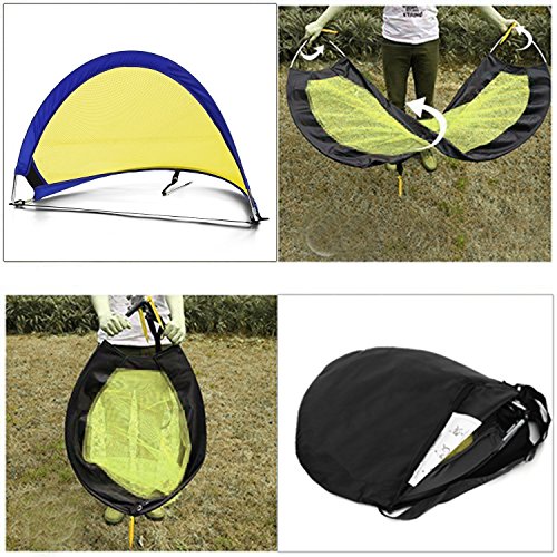 image for YUEBO 1 Pair PRO Pop Up Soccer Goal Set Portable Soccer Goals Nets Wit