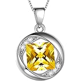 Aurora Tears 925 Sterling Silver 12 Birthstones Necklace/Earring/Ring/Bracelet Women Birthstone Pendant Crystal Fashion Birthday Jewelry Christmas Gift for Girls Women