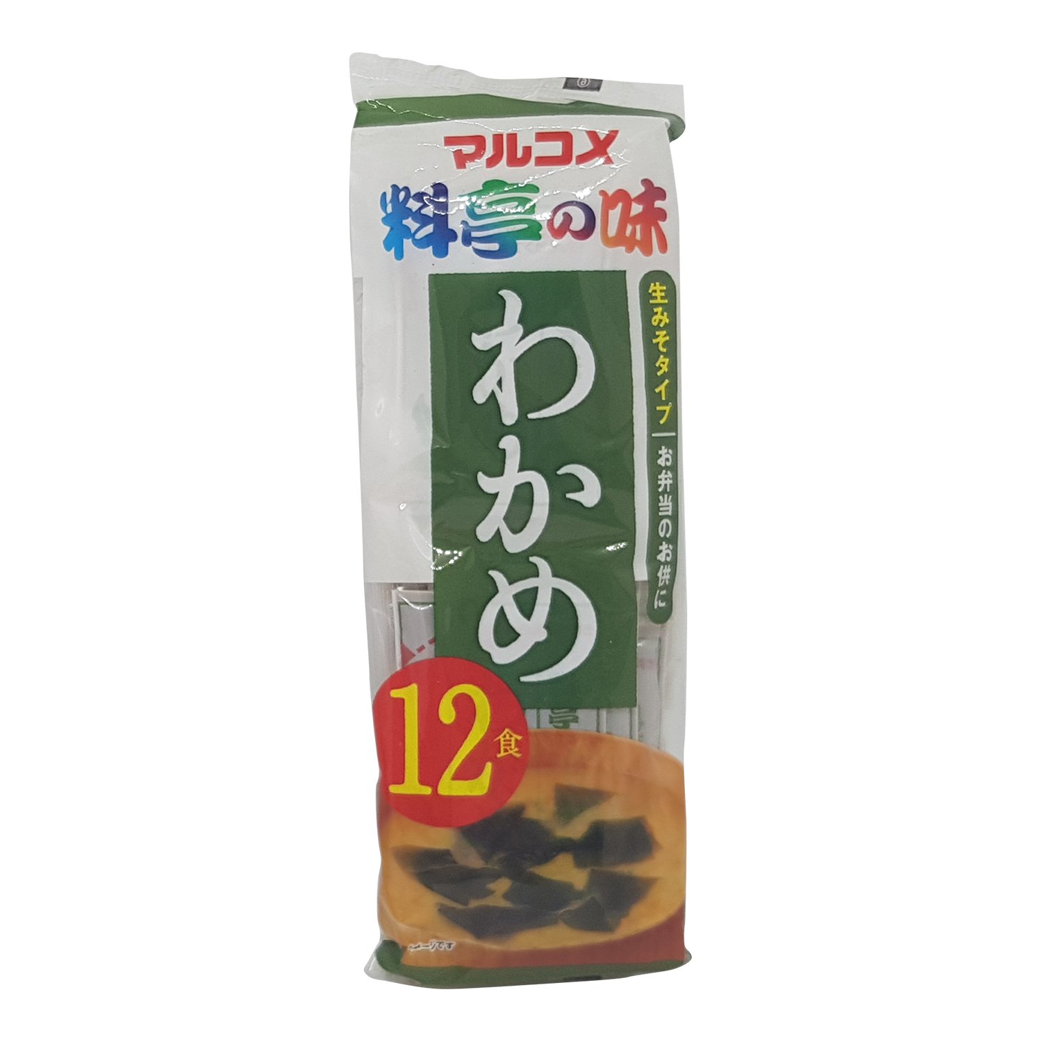 Marukome Instant Miso Soup Paste Sachets With Wakame 12x18g (1 Pack