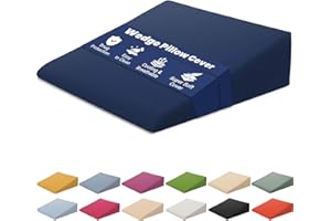 Xtreme Comforts Wedge Pillow Cover - Allergy-Friendly & Easy to Clean Cover - Fits Our (27" x 25" x 7") Wedge Pillow – Navy