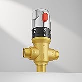 Morado Thermostatic Mixing Valve with 1/2 NPT Male Connection, Water Temperature Constant Control Valve, Fahrenheit Scale Mar