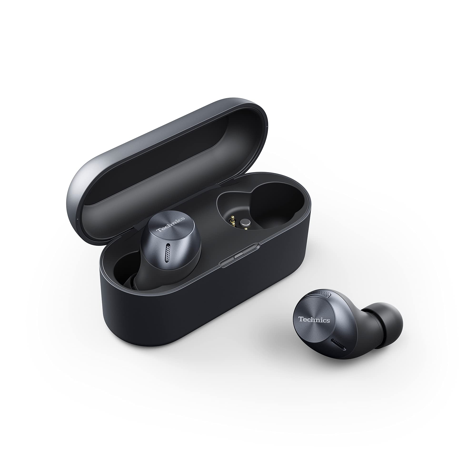 Technics EAH-AZ40E-K Wireless Earbuds with Multipoint Bluetooth, Comfortable In-Ear headset, headset with Built-in Microphone, Customisable Fit, Up to 7.5 Hours Playtime, Black