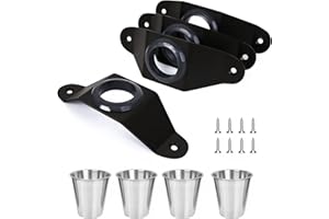 Medoparts New Shot Ski Kit with 4 Stainless Steel Shot Glasses & Mounts - Portable Drinking Board for Parties, Weddings, Cele