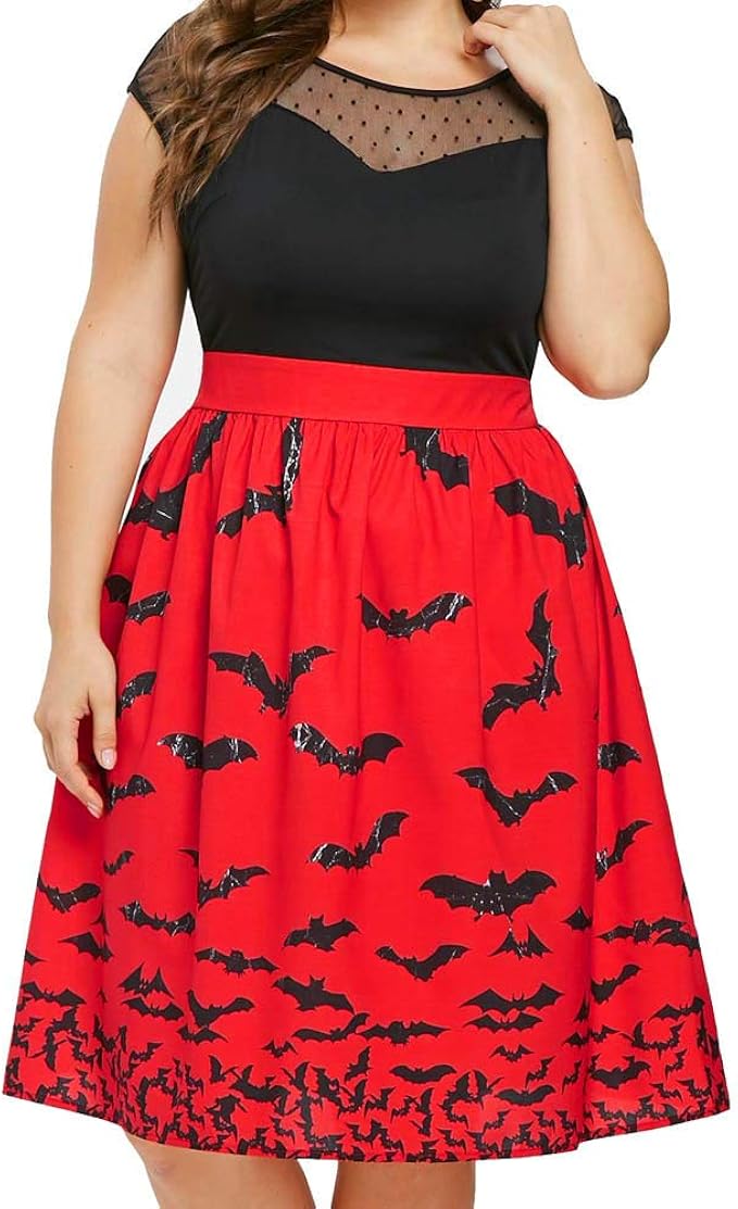 plus size 50s swing dress uk