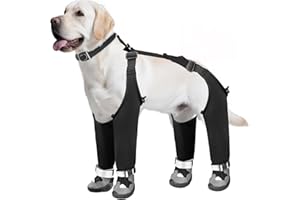 Dog Boots Dog Winter Boots Black, 7