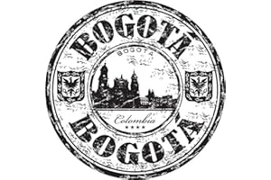 Zirni Bogota City Colombia Travel Grunge Stamp Sticker Decal Design 5" X 5"