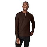 Hanes Men's Beefy Long Sleeve Three-Button Henley
