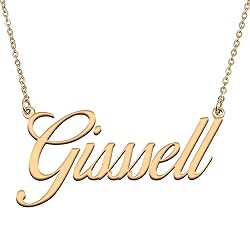 HUAN XUN Customized Custom Simple Any Name Necklace