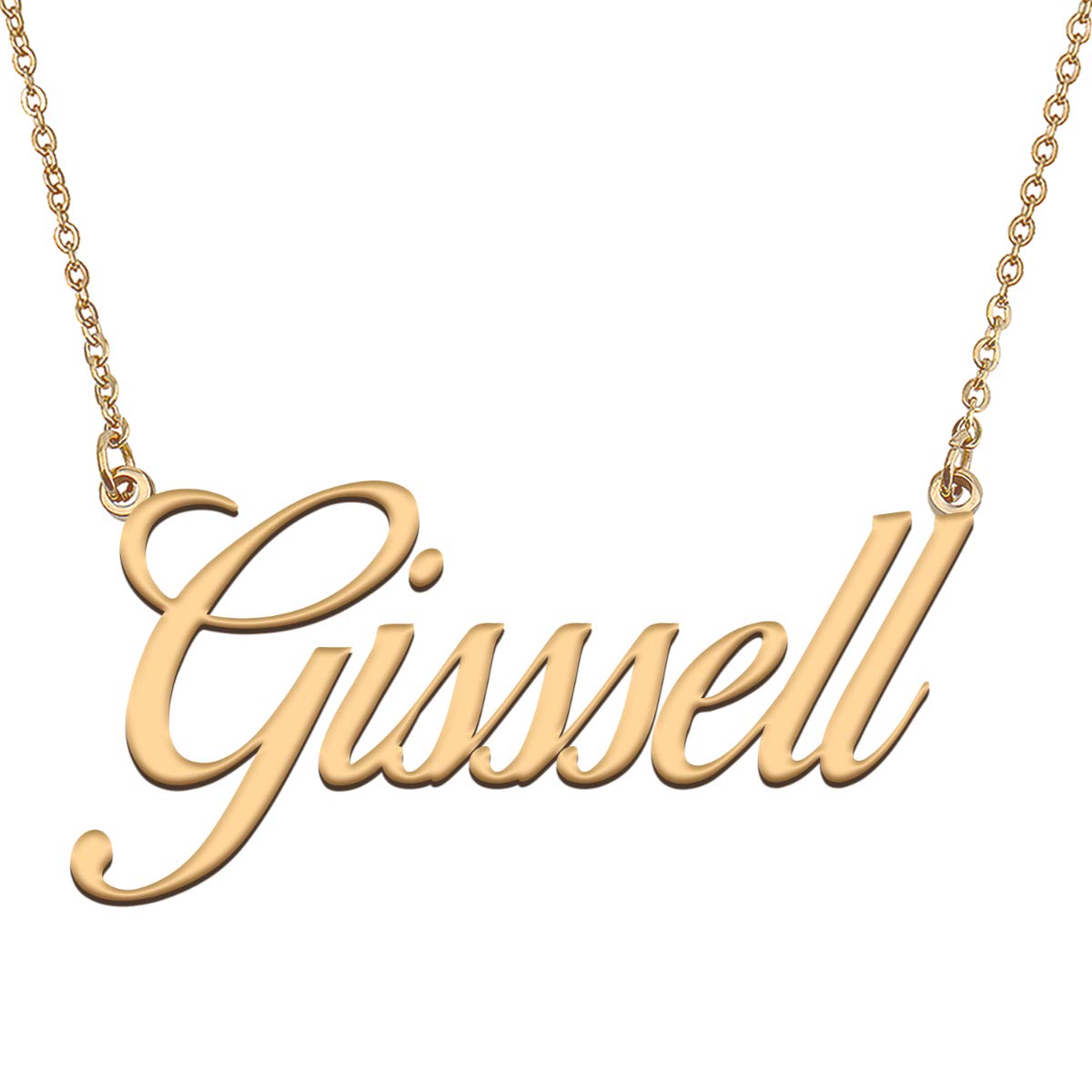 HUAN XUN Customized Custom Simple Any Name Necklace