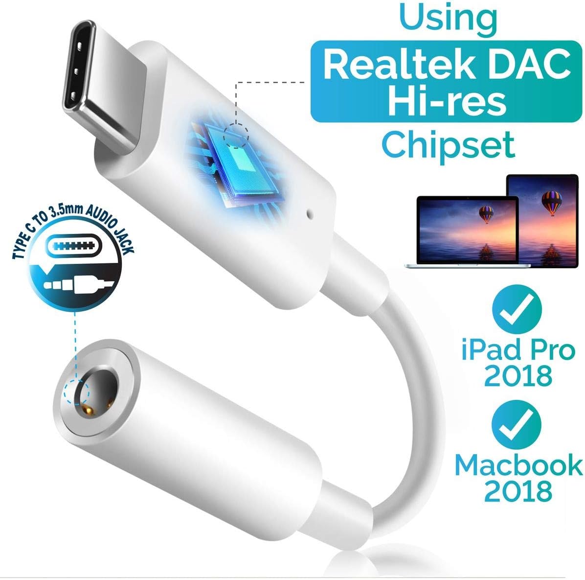 Wayona Type C Male to 3.5mm Female Headphone Audio Aux Adapter for Oneplus,Huawei P20 Pro, Mate 20 Pro, Motorola, Xiaomi…