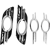 2PCront Fog Light Grille Cover T 2118850922 Replacement for E320 E350 E550 2007‑2009