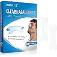 MYMULIKE Nose Strips for Snoring, 60 Count Clear Nasal Strips Extra Strength for Sleep, Anti-Snoring Device Snoring Stopper for Improving Breathing When Sleeping and Sport