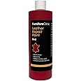 Furniture Clinic Leather Repair Paint | 2-in-1 Seal and Color | Use on Scratches, Tears, and Holes in Car Seats, Furniture | Quick and Easy Leather Repair Kit for Furniture (Red, 500ml / 17oz)