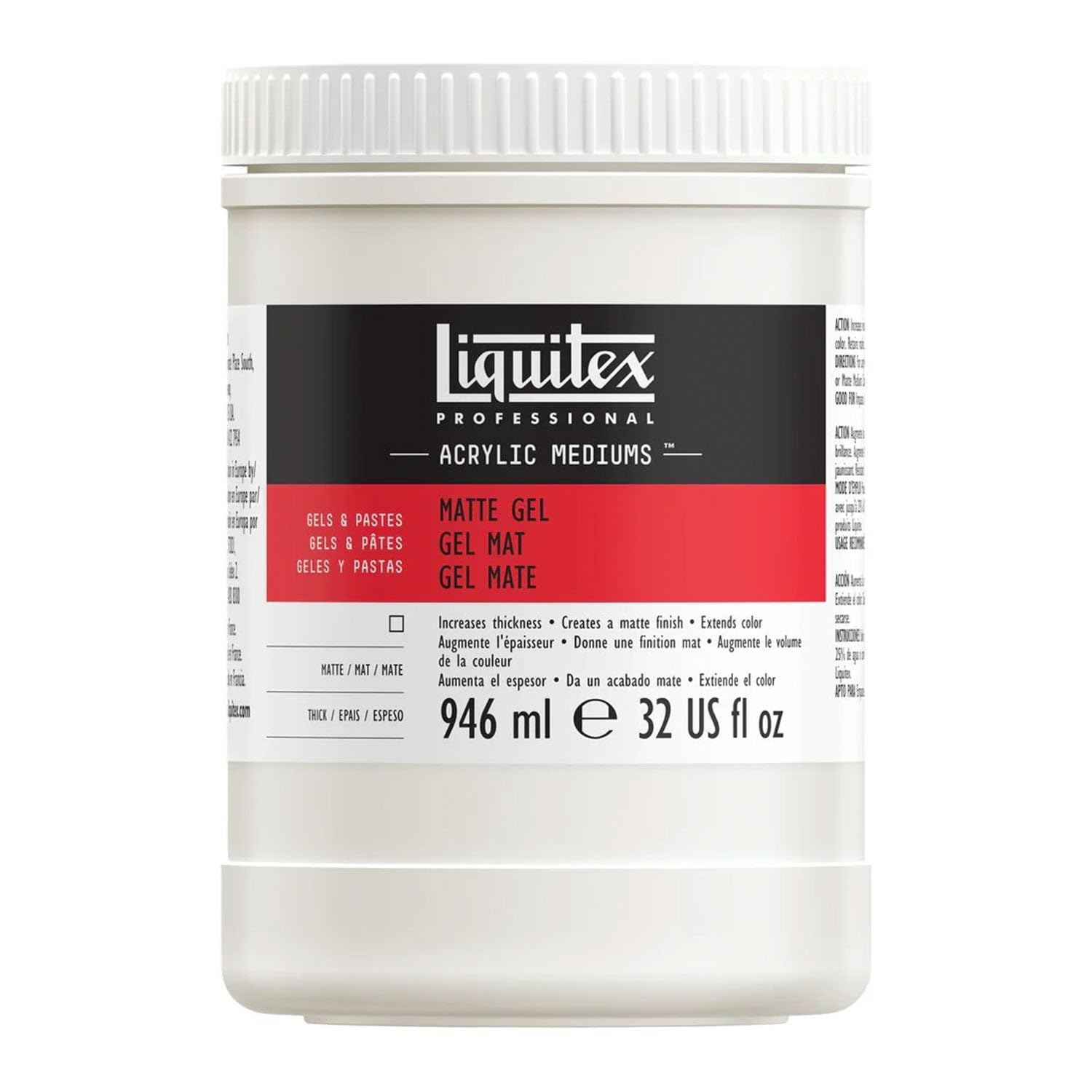 Liquitex Matte Gel Medium, 946 ml