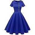 Wedtrend Women's 1950s Vintage Audrey Hepburn Style Cocktail Swing Dresses