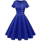 Wedtrend Women's 1950s Vintage Audrey Hepburn Style Cocktail Swing Dresses