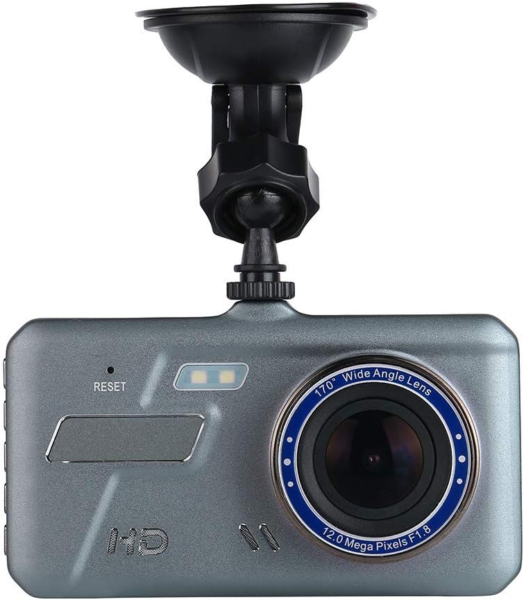 Kuerqi Full HD 1080P 4'' Display Dual Lens Vehicle Car DVR Video Camera Recorder Dashboard Dash 170&deg; Degree Wide-Angle Cam G-sensor Rear camera
