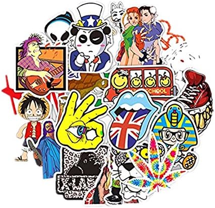 Waterproof Stickers Laptop Stickers, Car Bumper Stickers,Motorcycle Bicycle Luggage Decal Graffiti Patches Skateboard Stickers, Supercool Stickers for Adults [25-500 PCS] (C107PCS)