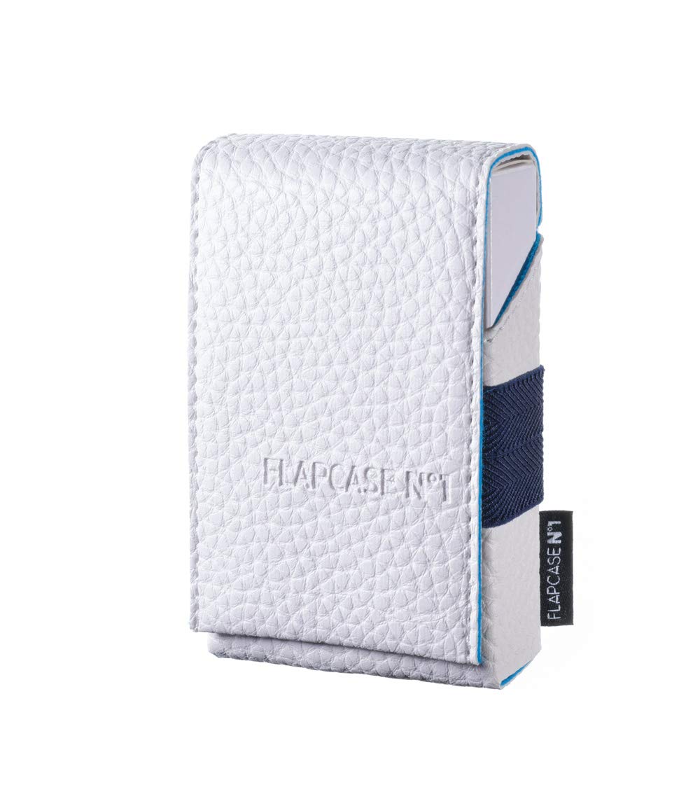 ZÄSAR FlapCase N°1 Logic•Edition GLACIER SHADOW – Designer Cigarette Case, Handmade in Austria, elegant, stylish faux leather Box for 19, 20, 21 Cigarette Packs regular-King-Size