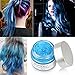 HailiCare Blue Hair Wax 4.23 oz, Professional Hair Pomades, Natural Matte Hairstyle Max for Men Women, New Glass Jar (Blue)