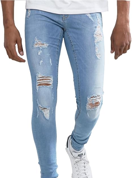 skinny fit ripped jeans