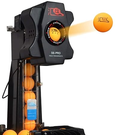 OOLOOYOO Automatischer Ping-Pong-Ballwerfer, Tischtennis-Roboter für Tischtennis-Trainer