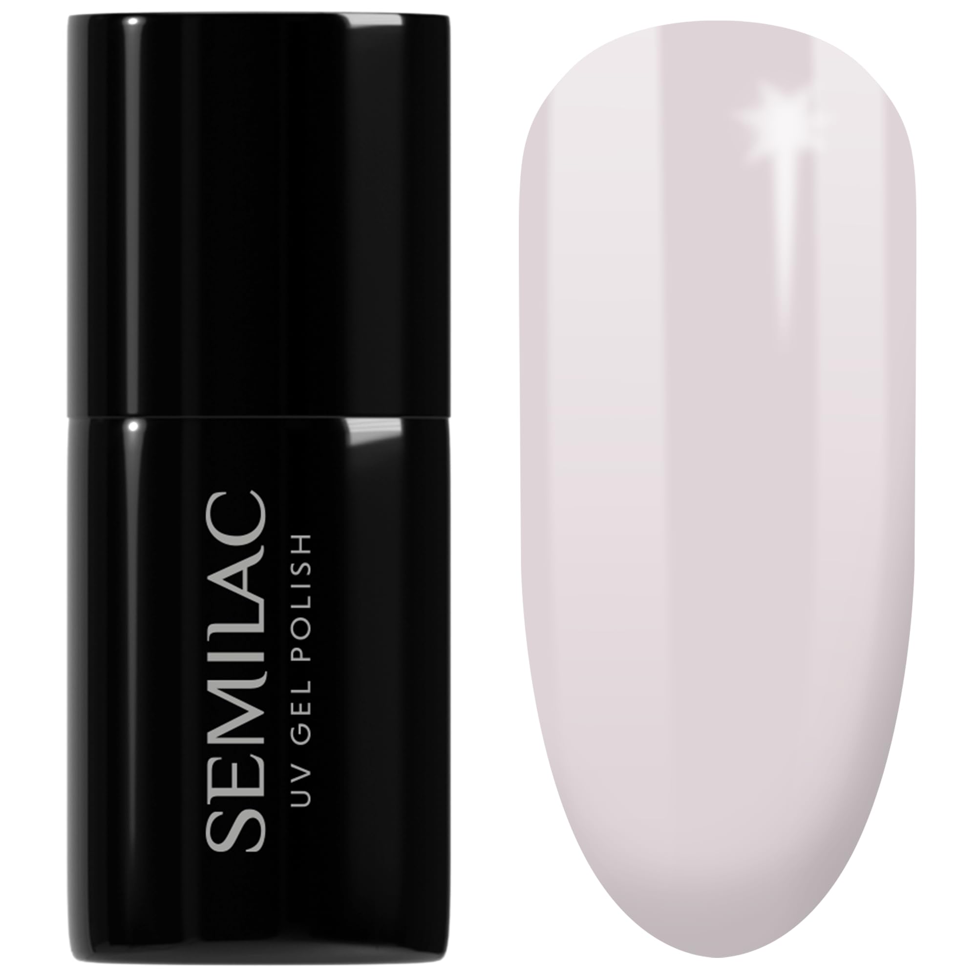 SEMILAC Gel Nail Polish 219 Pink Ivory - Full Coverage Gel Polish - Soak Off Easy To Use LED/UV Nail Lamp - Long Lasting Manicure and Pedicure up to 3 weeks