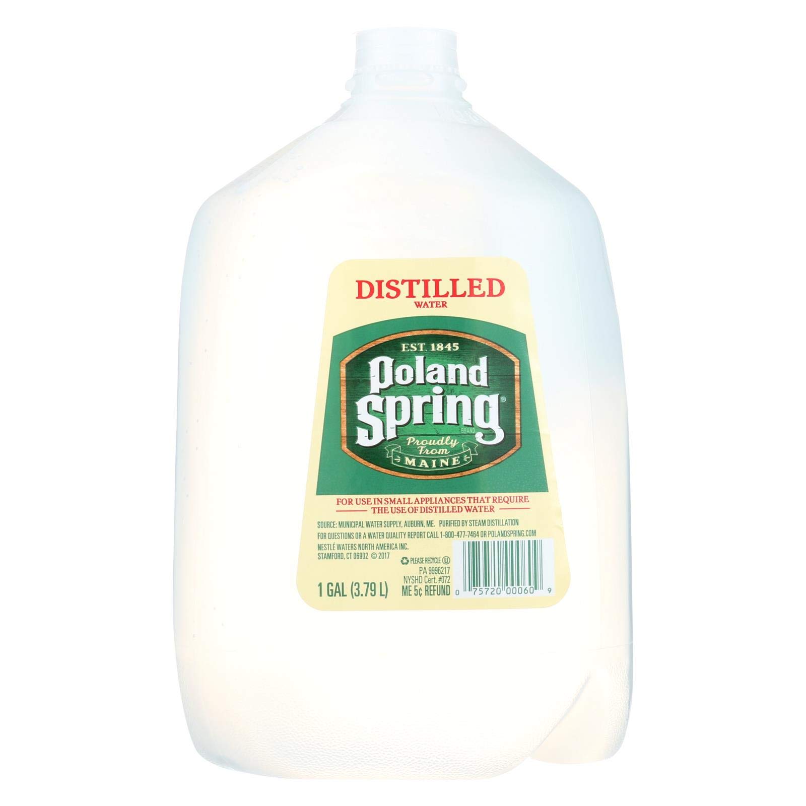 POLAND SPRINGS WATER DISTILLED, 6 1 Gallon Bottles Buy Online in