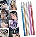 Hair Styling Tools Hair Cutting Stick for Hair Design/Hair Tattoo with 10 Accessories and 1 Tweezers (blue)