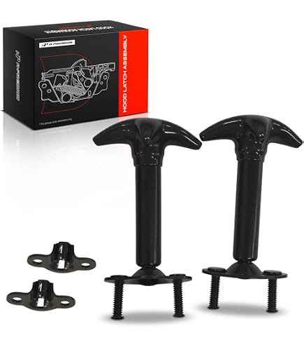 Amazon.com: Crown Automotive Hood Catch Kit Body, Black : Automotive