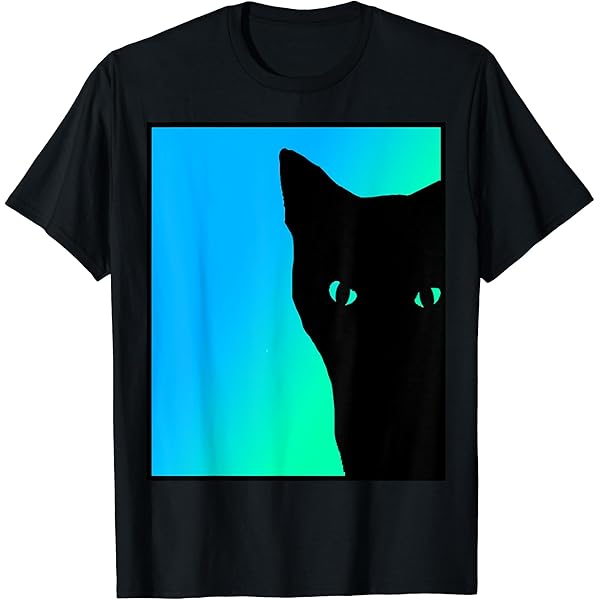 トップス CAT PRINTED TEE(BLACK, 38) Amazon.com: Cat Retro Vintage Black Cat T-Shirt for Men Women