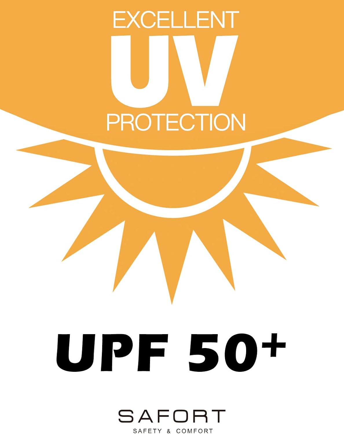 Safort Men's UPF 50+ Sun Protection Hoodie Long Sleeve Half Zip T-Shirt for Running, Fishing, Hiking: Clothing
