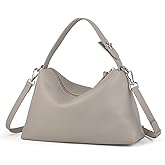 DONNAIN Premium Full-Grained Leather Crossbody Bags for Women, Slouchy Shoulder Bag with Adjustable Strap and Tote Handbag