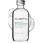 ClarityRx Brighten It 10% Lactic Acid Solution, Natural Plant-Based Exfoliating Face Treatment for Dark Spots, Discoloration & Uneven Skin (2 fl oz)