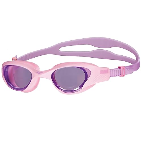 ARENA Unisex Youth The One Swim Goggles for Kids Ages 6 to 12 Watertight Fit Orbit-Proof Seals Anti-Fog Coated Non-Mirror Lens, Violet/Pink/Violet