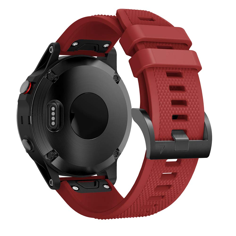 REYDA Silicone Strap Compatible for Garmin Forerunner 970/965/955/945/935/745, 22mm Quick Fit Watch Strap Soft Silicone Bracelet Sport Wristband Replacement Strap for Garmin Quatix 8 47mm/7 Pro/7/6/5