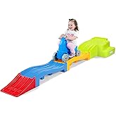 Simplay3 Deluxe Expandable Roller Coaster with Tracks, Downhill Race Track for Growing Kids, Indoor Outdoor Toddler Ride On Toy, Ages 2-5 Years