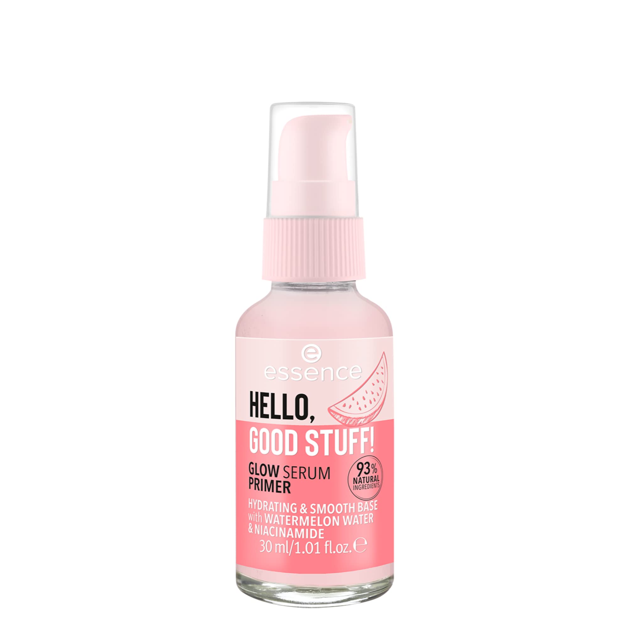Essence Cosmetics HELLO, GOOD STUFF! GLOW SERUM PRIMER, moisturizing/hydrating, smoothing, caring, shiny, luminous (30ml)