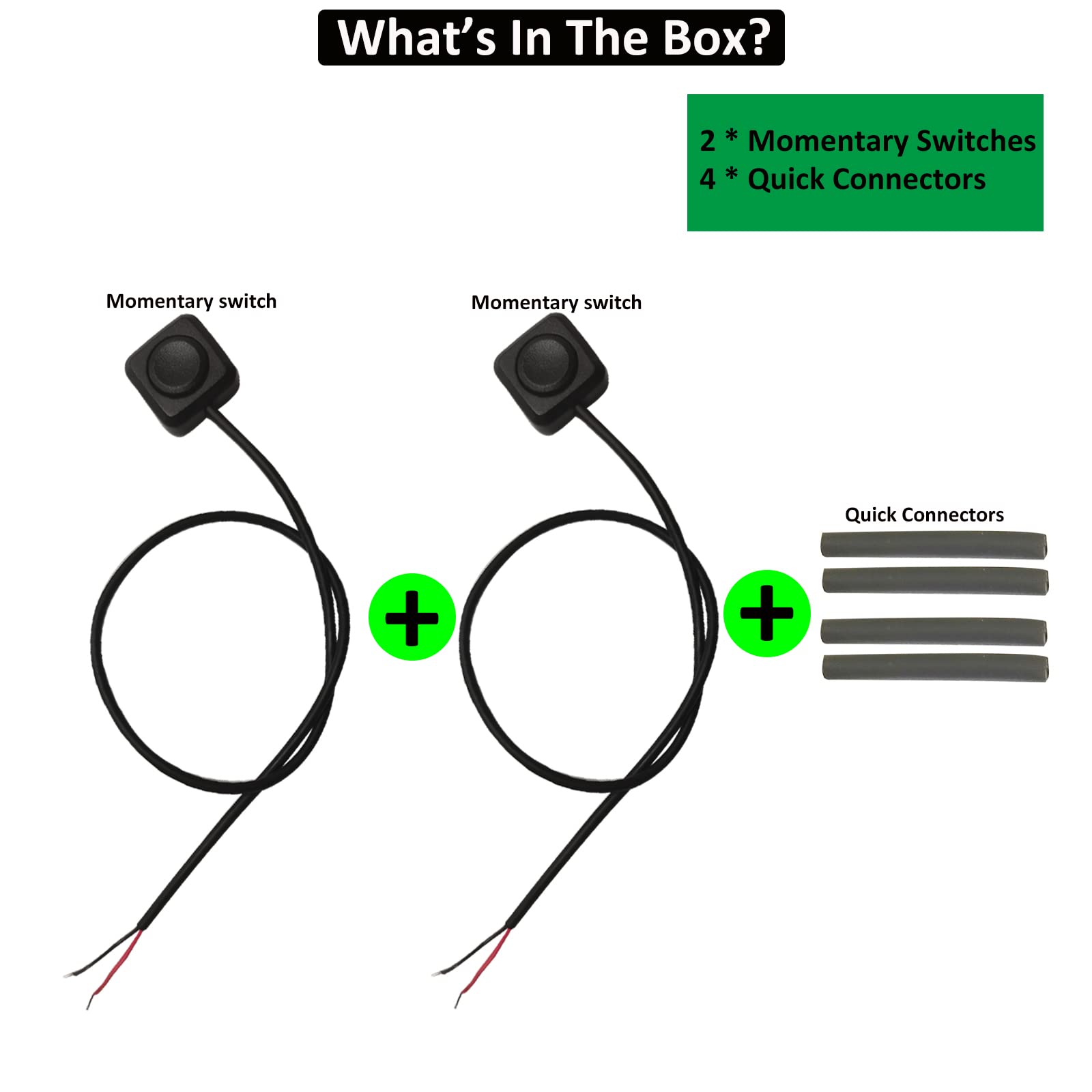 Mua 12V 24V Momentary Switch Momentary Push Button ON-Off Switch [2 ...