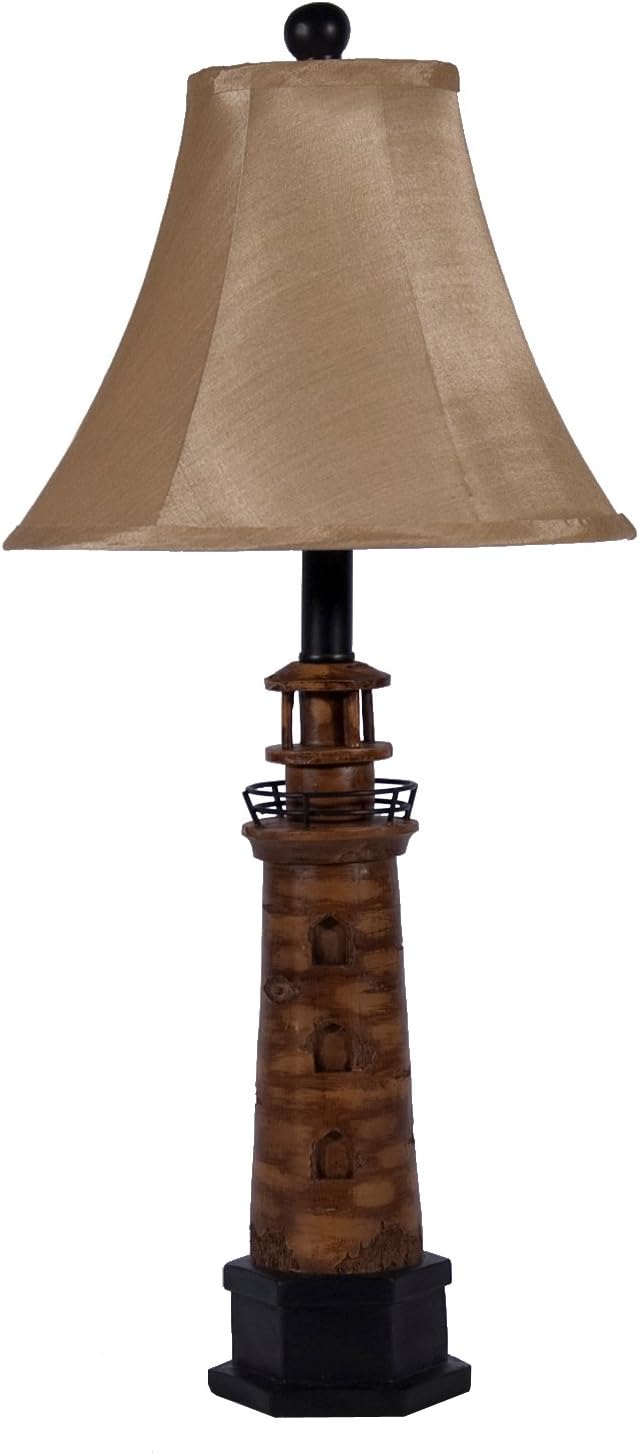Lighthouse Nautical Table Lamp Coastal Table Top