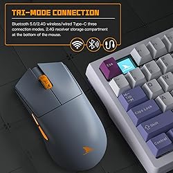 Darmoshark M3SPRO Wireless Gaming Mouse,Tri-Mode