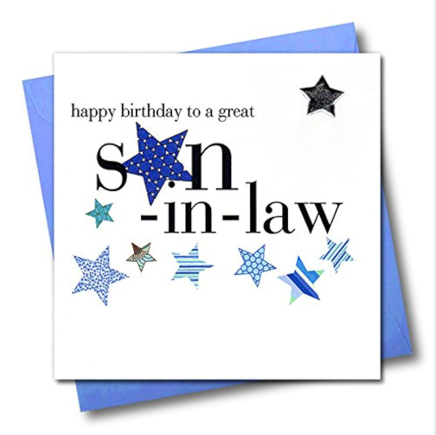 Claire Giles Hearts and Stars Happy Birthday Son-in-Law Card
