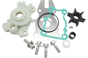 UanofCn 63DW0078 Water Pump Impeller Kit with Housing for Yamaha 40 50 60 HP 2 Stroke and 4 Stroke 1995-UP Outboard Motors 63D-W0078 Sierra 18-3415
