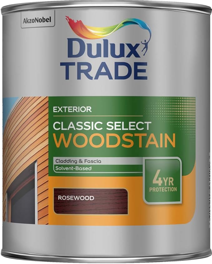 Dulux Trade Classic Select Woodstain 1Ltr Rosewood Amazon.co.uk DIY