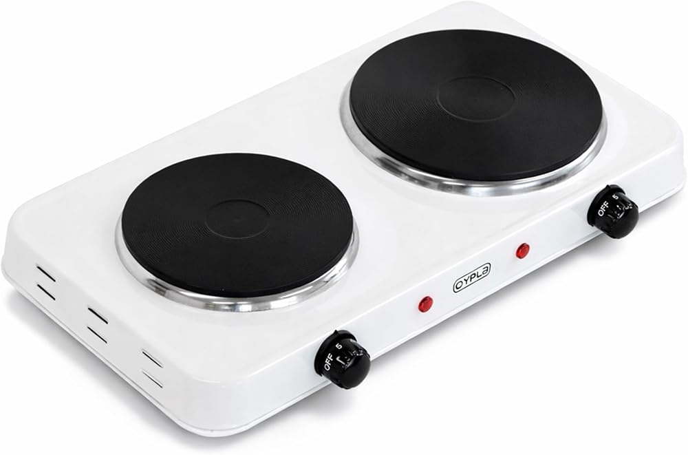 Oypla 2.5KW Electric Portable Kitchen Double Hot Plate