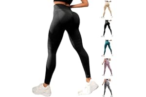 Xeaaou Anti Cellulite Leggings, Resistance Band Leggings for Gym Workout, High Waisted Butt Lifting Tummy Training Control